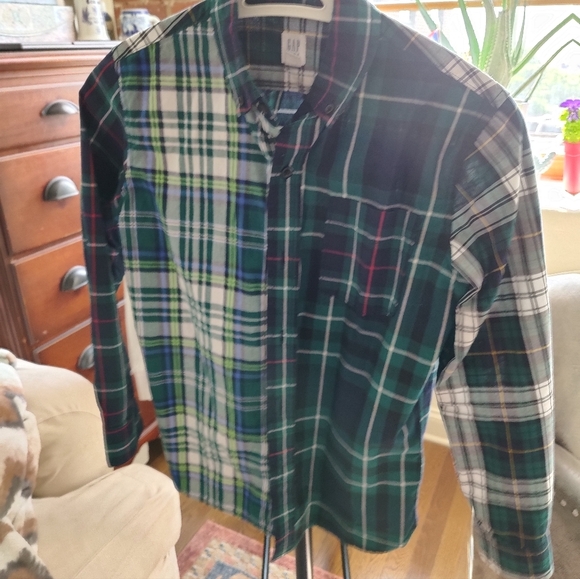 GAP BOYS OXFORD SHIRT MULTI - Picture 4 of 6